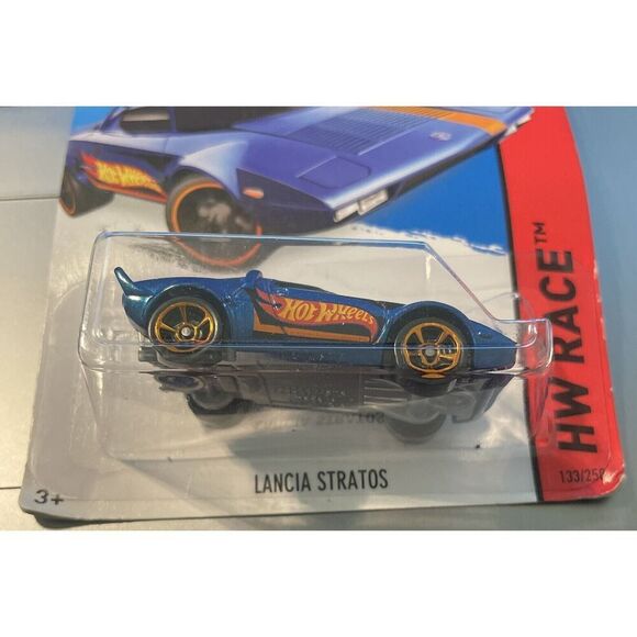 2015 Hot Wheels Lancia Stratos HW Race Team Car Blue 133/250 New in Package - Picture 2 of 2